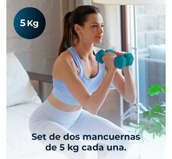 Гантелі Cecotec Drumfit 500 DoubleNeo (2шт по 5кг) (CCTC-07202)