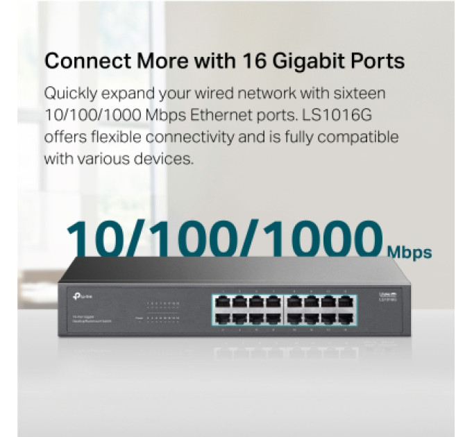 TP-Link Комутатор мережевий TP-Link LS1016G