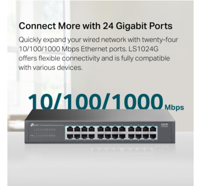 TP-Link Комутатор мережевий TP-Link LS1024G