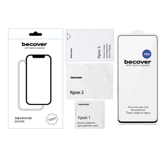 BeCover Скло захисне BeCover 10D Nubia Neo 3 5G Black (714762)
