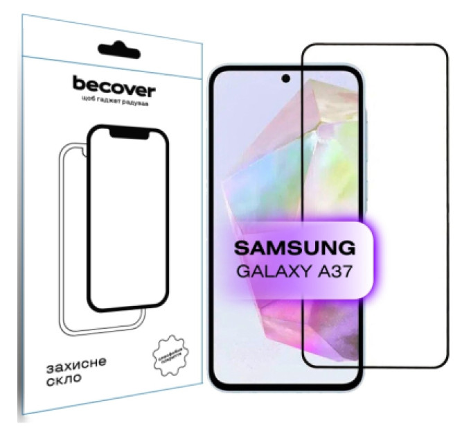 BeCover Скло захисне BeCover Samsung Galaxy A37 SM-A376 Black (714916)