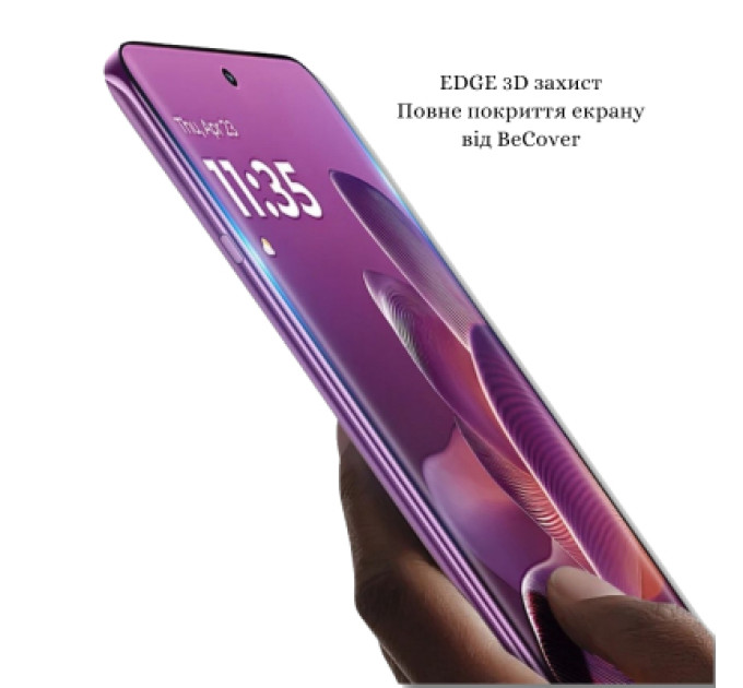 BeCover Скло захисне BeCover EDGE Motorola Edge 60 Pro Black (714771)