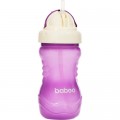 Поїльник-непроливайка Baboo із силіконовою соломинкою, 360 мл, 9 + (фіолетова) (8-128)