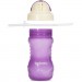 Поїльник-непроливайка Baboo із силіконовою соломинкою, 360 мл, 9 + (фіолетова) (8-128)