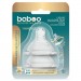 Соска Baboo силіконова (2 шт), широке горлечко, потік для густої рідини, 6+ міс (4-113)