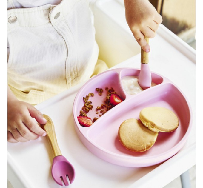 Тарілка дитяча MinikOiOi Portions секційна Mellow Yellow (101050006)