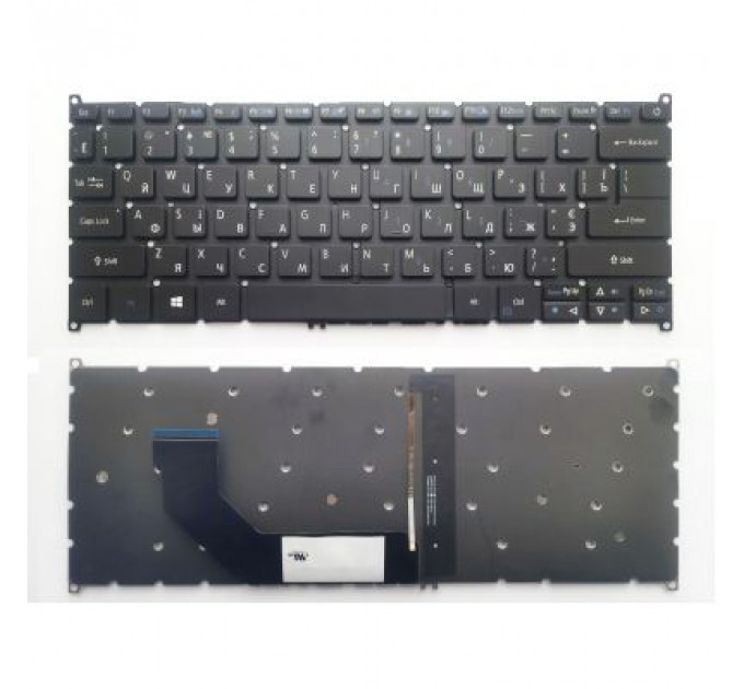 Клавіатура ноутбука Acer Swift SF314-41/SF314-52/SF314-53/SF314-55/SF514-51 черна з п (A46211)