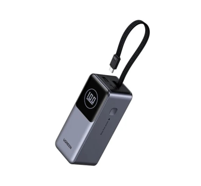 Ugreen Батарея універсальна Ugreen 20000mAh 130W Nexode Smart Display with Built-in Cable (PB723 55365B)