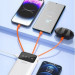 Dudao Батарея універсальна Dudao K6Pro+ 20000mAh 10W with USB-C/Lightning/MicroUSB/USB-A cables (6977196682409)