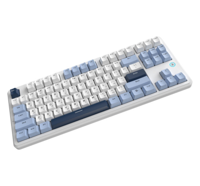 Ajazz Клавіатура Ajazz AK870 V2 Flying Fish Switch USB UA White/Blue (AK870-V2-FF-BWB)