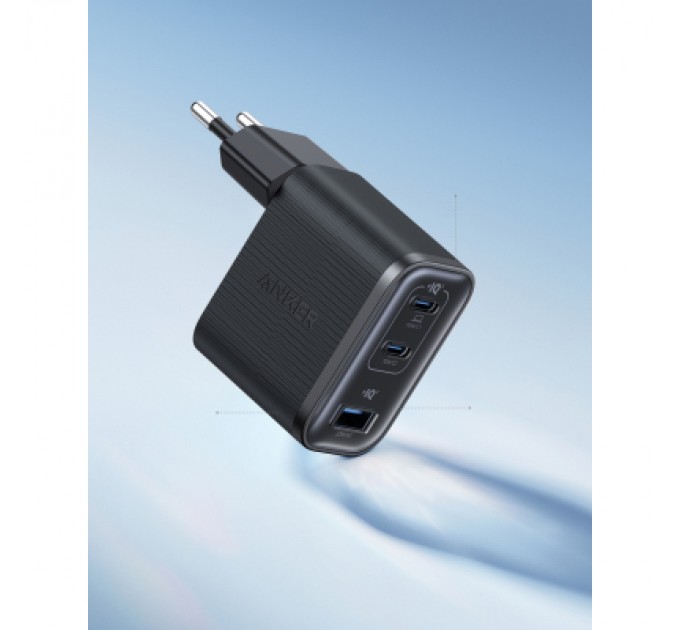 Зарядний пристрій Anker 2xUSB-C PD70W + 1xUSB black (A121AL11)