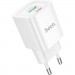 Зарядний пристрій HOCO C147A Charm 1xUSB-C PD20W + 1xUSB QC3.0 White (6942007630276)