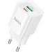 Зарядний пристрій HOCO C147A Charm 1xUSB-C PD20W + 1xUSB QC3.0 White (6942007630276)