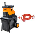 GTM Подрібнювач GTM MS2800/45 KIT, 220В, 2800Вт, до 45мм, фреза, 60л + подовжувач 10м (MS2800/45_KIT+ext.cord)