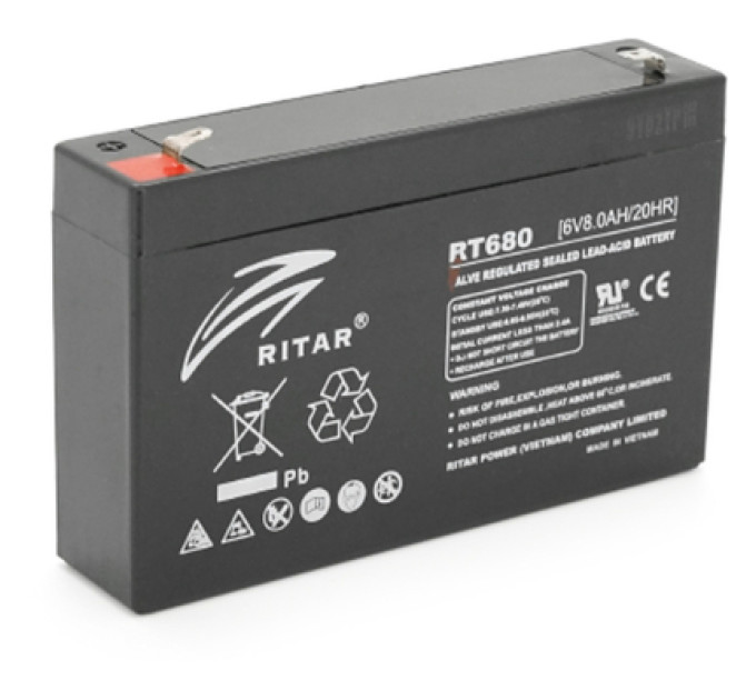 Ritar Батарея до ДБЖ Ritar AGM RT680G, 6V-8Ah (RT680G)