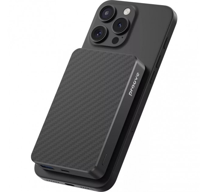 Універсальна мобільна батарея Proove Carbon Slim 22.5W 10000mAh Black (PBCS22110001)