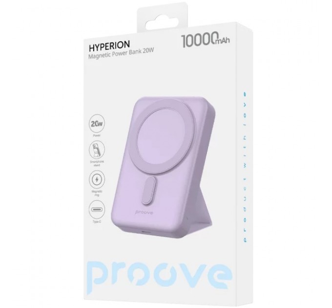 Універсальна мобільна батарея Proove Hyperion 20W 10000mAh Purple (PBHN15020009)