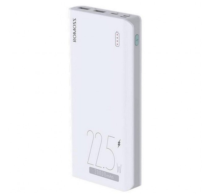 Універсальна мобільна батарея Romoss Sense6F 20000mAh 22.5W White (PPH80-611-1121H)