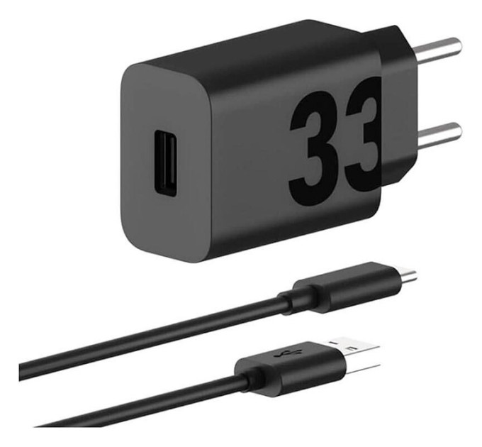 Motorola Зарядний пристрій Motorola 33W Black + кабель Type-C (PG38C06448)