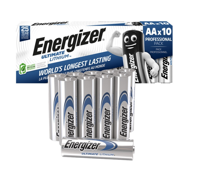 Energizer Батарейка Energizer Ultimate Lithium L91 AA 10шт