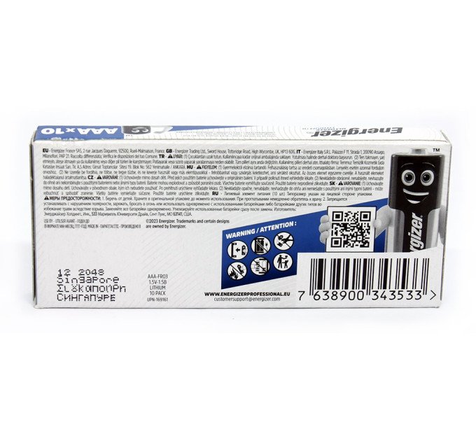 Energizer Батарейка Energizer Ultimate Lithium L92 AAA/LR03 BL 10шт