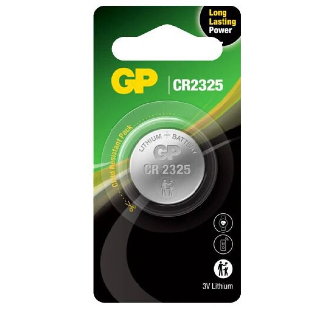 Gp Батарейка GP CR2325 3B Lithium 1шт (CR2325-U1)