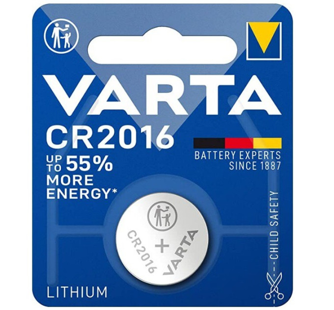 Varta Батарейка Varta Lithium CR2016 BL 1шт