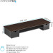 OfficePro Підставка для монітора OfficePro MR161DW Dark Wood/Black