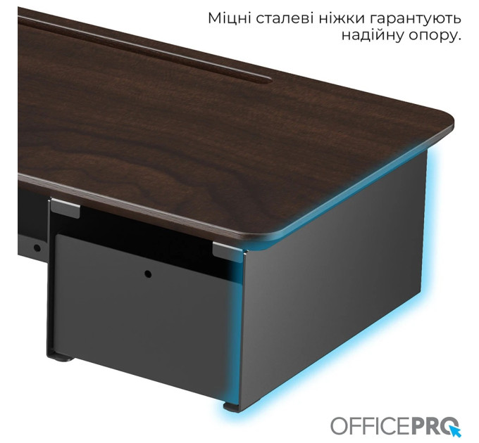 OfficePro Підставка для монітора OfficePro MR161DW Dark Wood/Black