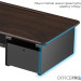 OfficePro Підставка для монітора OfficePro MR161DW Dark Wood/Black