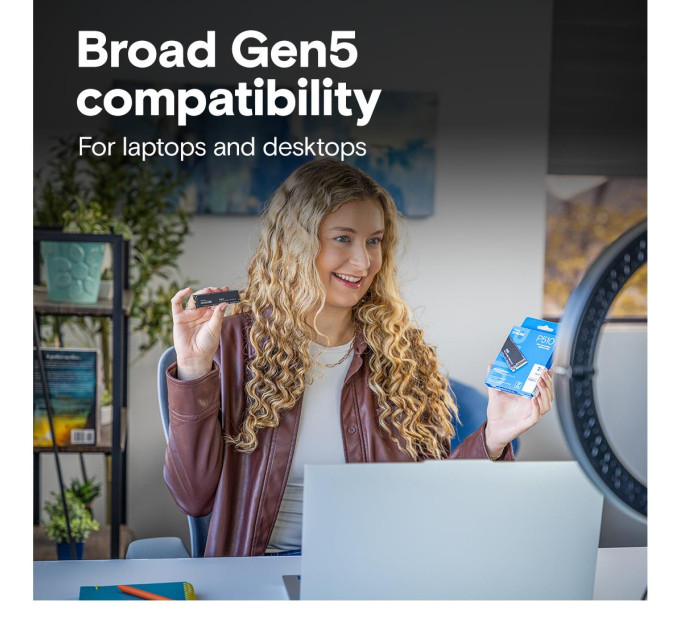 Crucial Твердотільний запам’ятовувальний пристрій накопичувач (SSD) G5 M.2 NVME 1TB P510 CT1000P510SSD8 CRUCIAL