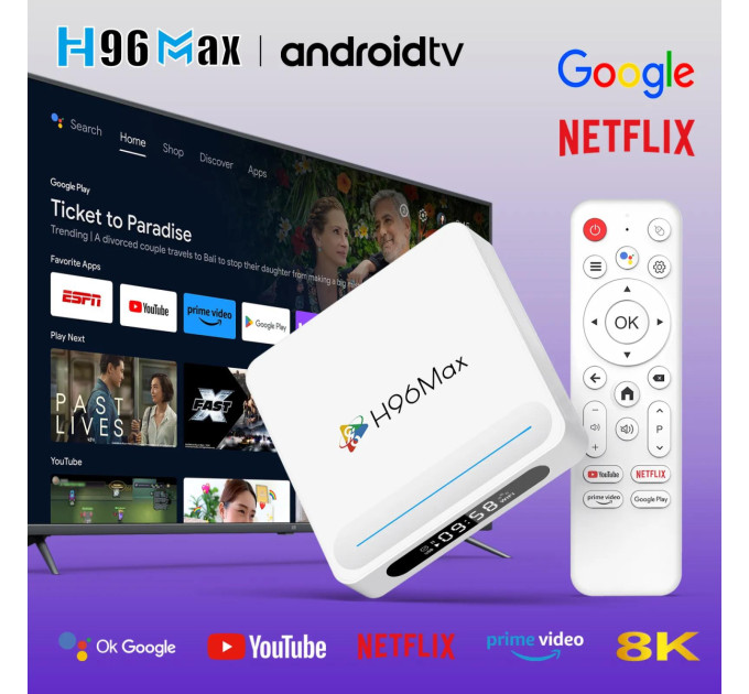 H96 TV приставка H96 Max H618 Plus 4/32GB