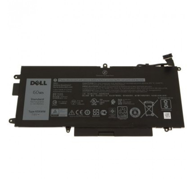 Акумулятор до ноутбука Dell Latitude 7390 K5XWW, 7500mAh (60Wh), 4cell, 7.6V, Li-ion (A47682)