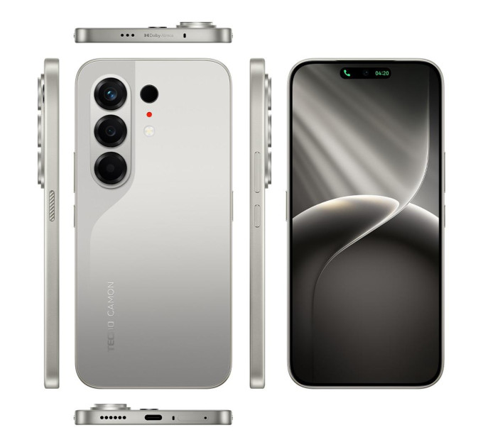 Tecno Мобільний телефон Tecno Camon 50 12/256Gb Nebula Titanium (4894947116230)