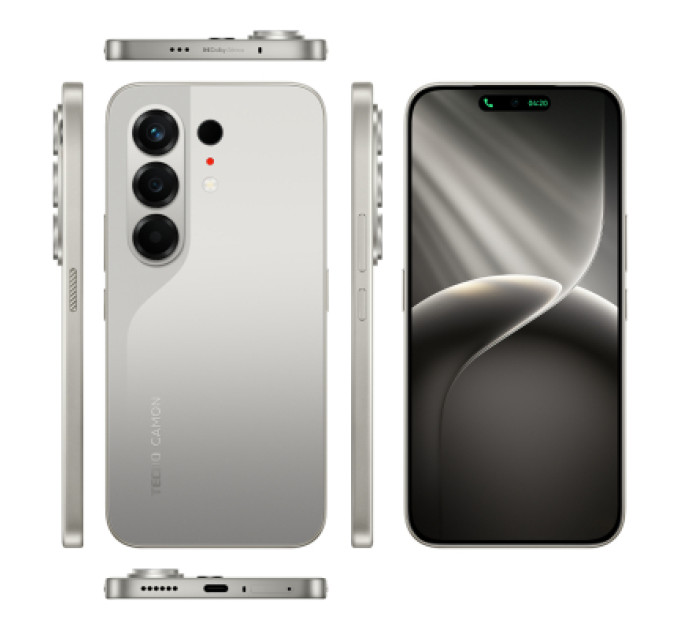 Tecno Мобільний телефон Tecno Camon 50 8/256Gb Nebula Titanium (4894947116179)