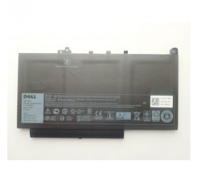 Акумулятор до ноутбука Dell Latitude E7270 7CJRC, 42Wh (3530mAh), 3cell, 11.4V, Li-ion (A47645)