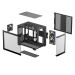 Deepcool Корпус DeepCool CG330 3F Black (R-CG330-BKNGM3-G) без БЖ