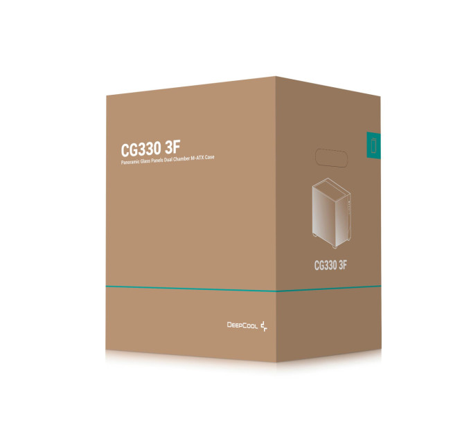 Deepcool Корпус DeepCool CG330 3F Black (R-CG330-BKNGM3-G) без БЖ