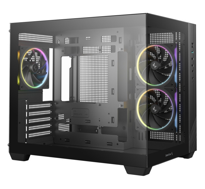 Deepcool Корпус DeepCool CG330 3F Black (R-CG330-BKNGM3-G) без БЖ