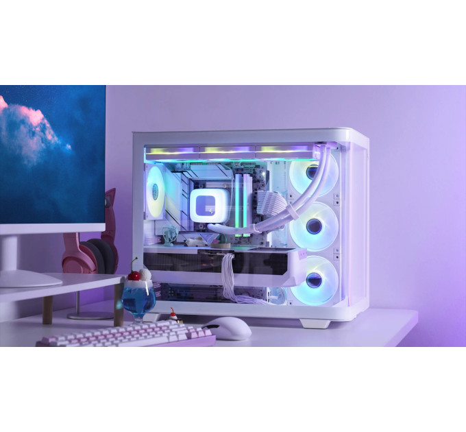 Deepcool Корпус DeepCool CG530U 4F White (R-CG530U-WHAGA4-G) без БЖ