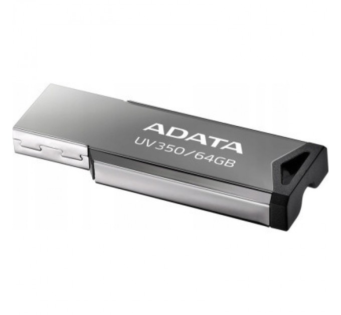 USB флеш накопичувач ADATA 64GB UV350 Metallic USB 3.2 (AUV350-64G-RBK)