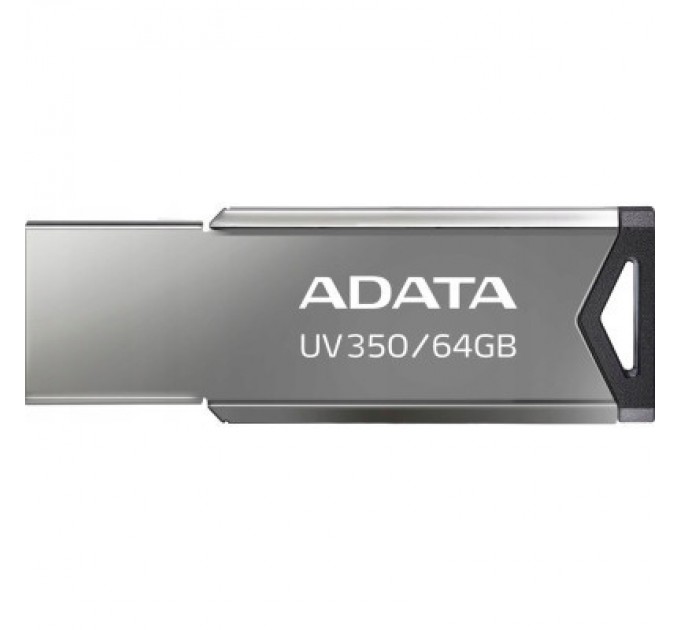 USB флеш накопичувач ADATA 64GB UV350 Metallic USB 3.2 (AUV350-64G-RBK)