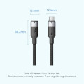 Vention Кабель Vention USB Type-C - USB Type-C (M/F), 100W, 5A, 0.5 м, Black (TRFBD)