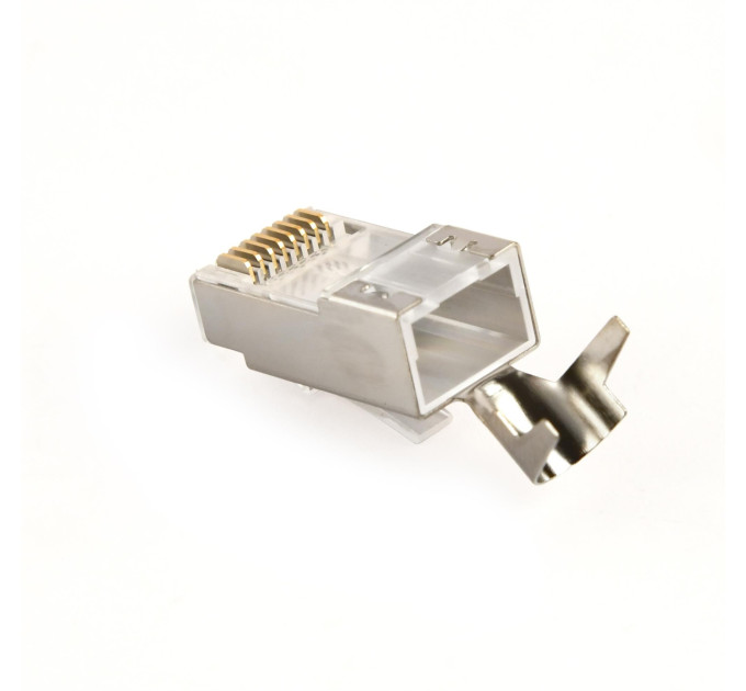 Cablexpert Конектор RJ 45 Cablexpert (LC-PTF7-01/100) 8P8C, Cat.7, FTP, з наскрізними отворами, позолочені контакти (100 шт/уп)