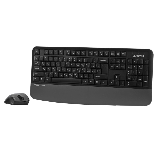 A4Tech Комплект (клавіатура, мишка) бездротовий A4Tech Fstyler FG2500S Plus Grey