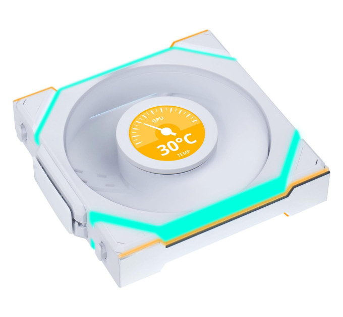 Lian Li Вентилятор Lian Li Uni Fan SL Wireless LCD 120-3 Reverse White (G99.12RSLLCD1W3W.00)