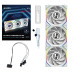 Lian Li Вентилятор Lian Li Uni Fan SL Wireless LCD 120-3 Reverse White (G99.12RSLLCD1W3W.00)