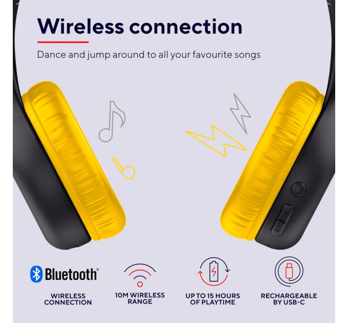 Trust Bluetooth-гарнітура Trust On-ear Nouna Kids, Wireless Pink (25274)