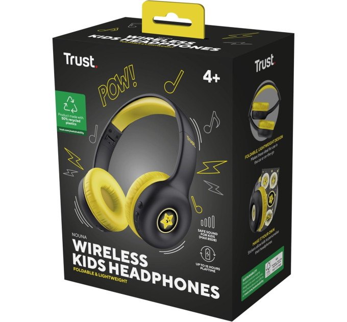 Trust Bluetooth-гарнітура Trust On-ear Nouna Kids, Wireless Pink (25274)