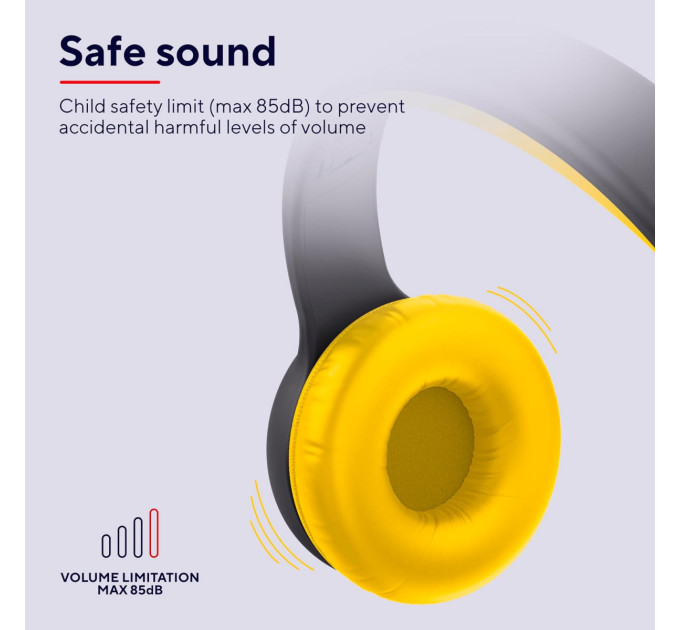 Trust Bluetooth-гарнітура Trust On-ear Nouna Kids, Wireless Pink (25274)